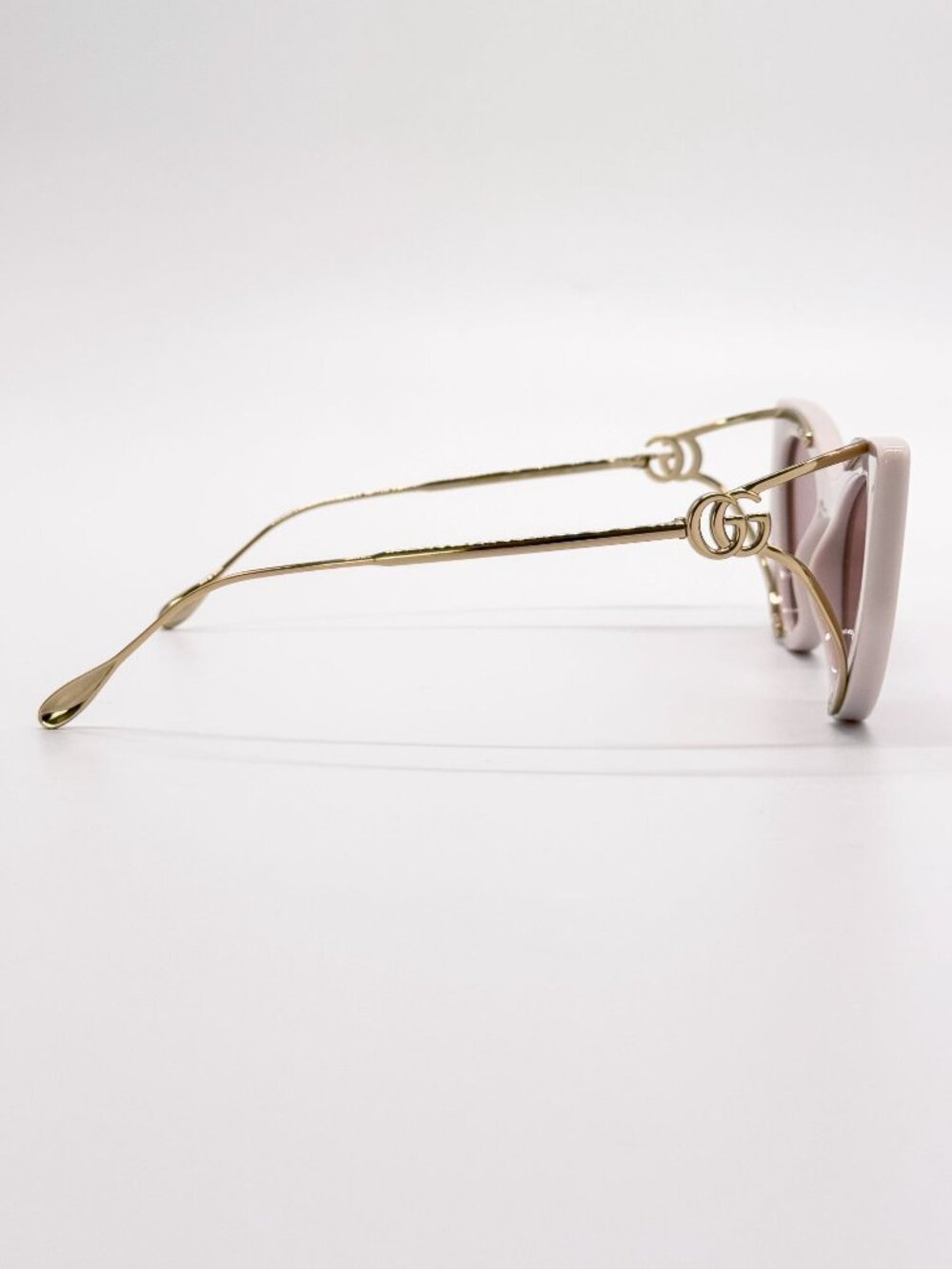 NEW GUCCI SUNGLASSES GG1565S 003 GOLD/PINK CAT EYE WOMEN EYEWEAR - Picture 7 of 10